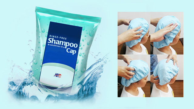 Rinse-free Shampoo Caps made by AHC Make Hair Wash